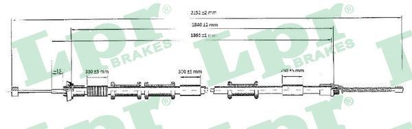 LPR C1321B: Tross, seisupidur 2130mm, 2130mm