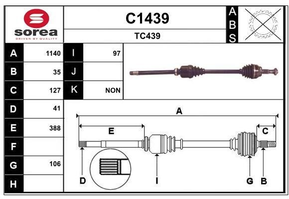 SNRA C1439: Planetara 1140mm