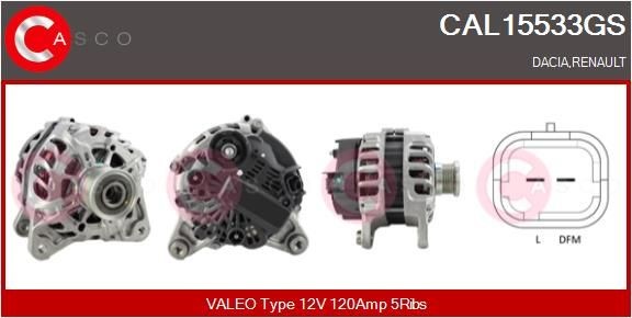 CASCO CAL10312AS: Alternator 150A, cu regulator integrat