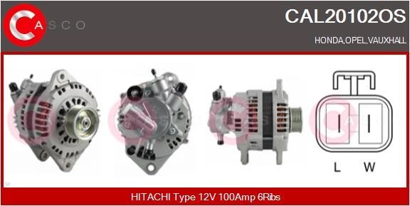CASCO CAL10463GS: Alternator 150A