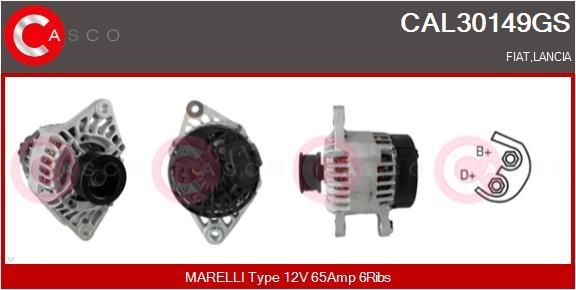 CASCO CAL12117AS: Alternator 190A
