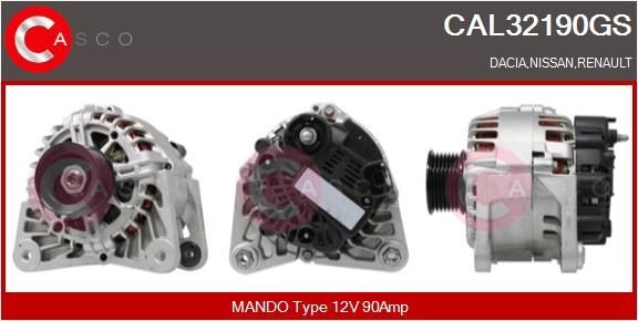 CASCO CAL15211GS: Alternator 75A, cu regulator integrat
