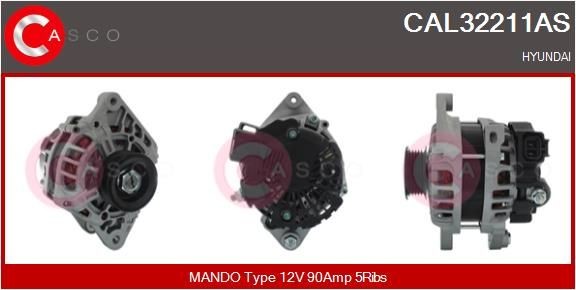CASCO CAL15226GS: Alternator 90A, cu regulator integrat
