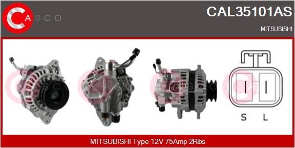 CASCO CAL15240GS: Alternator 75A, cu regulator integrat