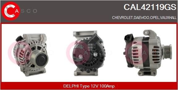 CASCO CAL35164AS: Alternator 120A, cu regulator integrat