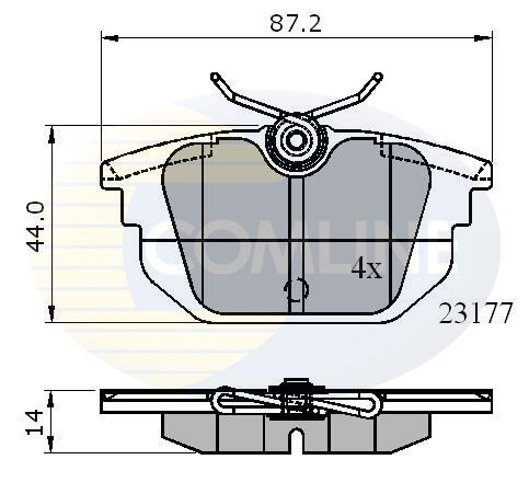 COMLINE CBP01012: Piduriklotsid