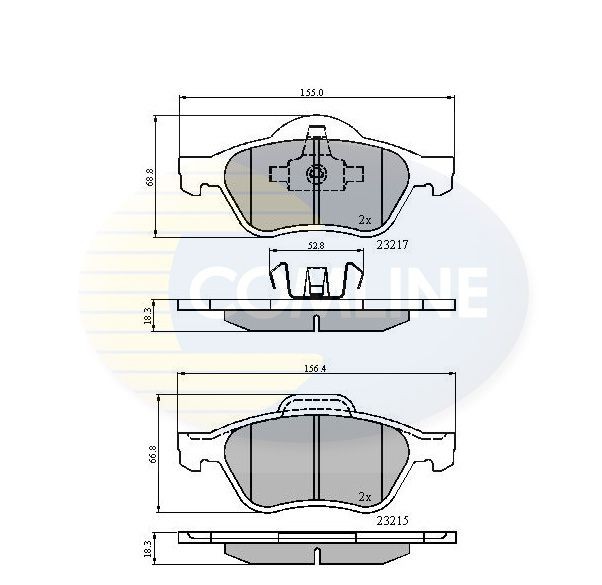 COMLINE CBP01115: Plăcuțe de frână