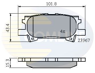 COMLINE CBP01279: Bremžu kluči