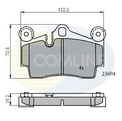 COMLINE CBP01316: Plaquettes de frein