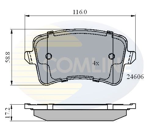 COMLINE CBP01709: Piduriklotsid