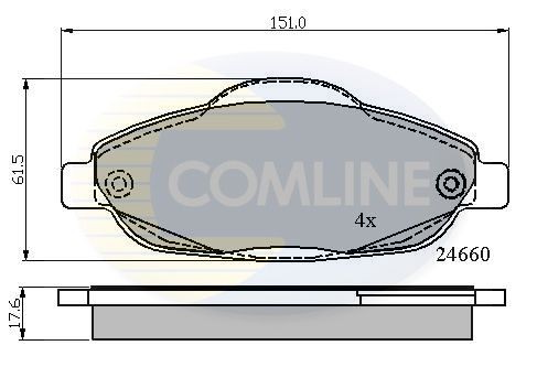 COMLINE CBP01765: Piduriklotsid
