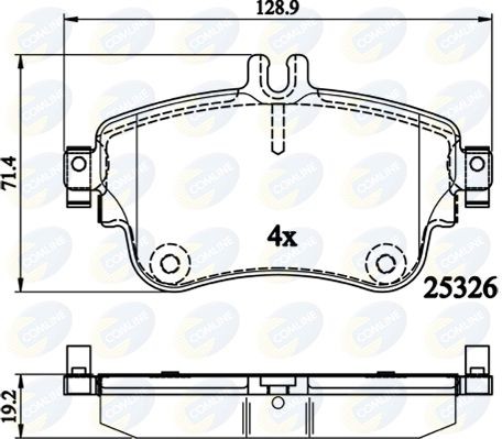 COMLINE CBP02151: Plăcuțe de frână