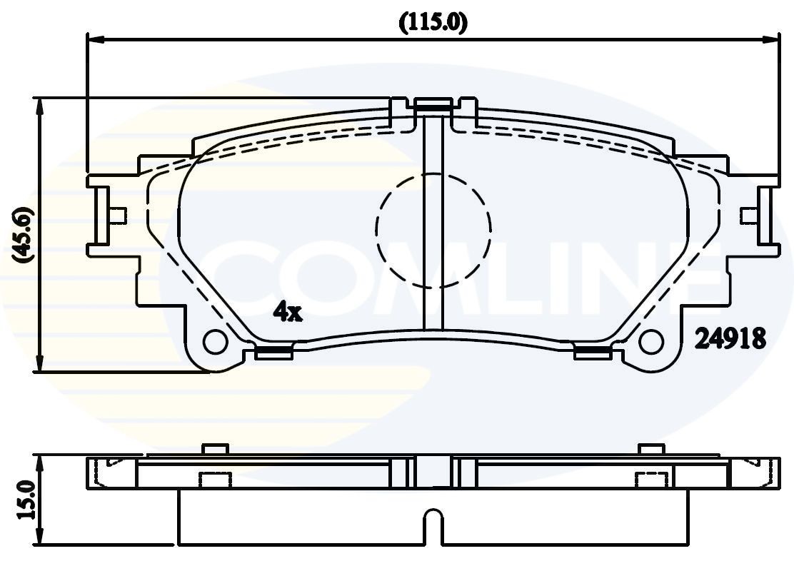 COMLINE CBP06078: Piduriklotsid