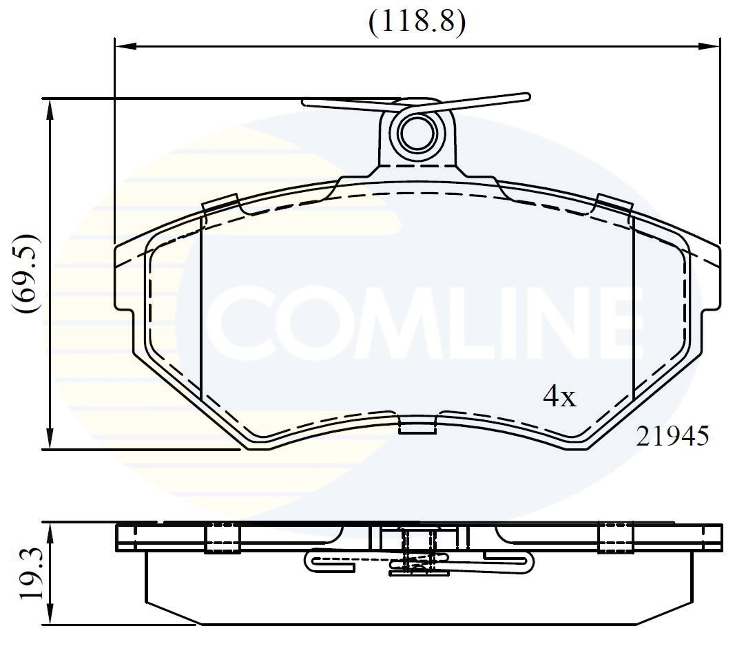 COMLINE CBP0736: Piduriklotsid
