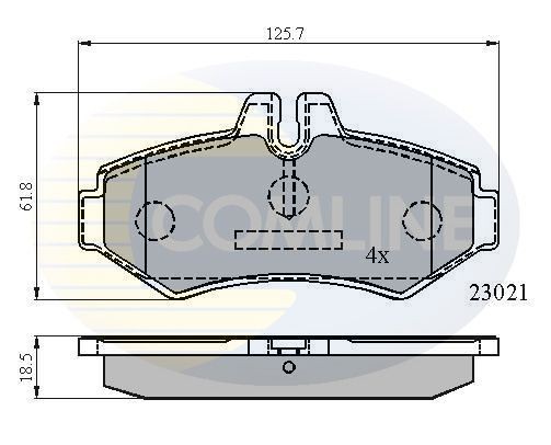 COMLINE CBP0914: Piduriklotsid
