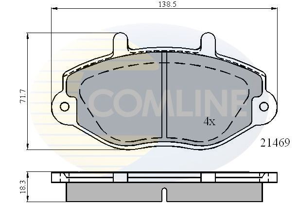 COMLINE CBP0924: Plăcuțe de frână