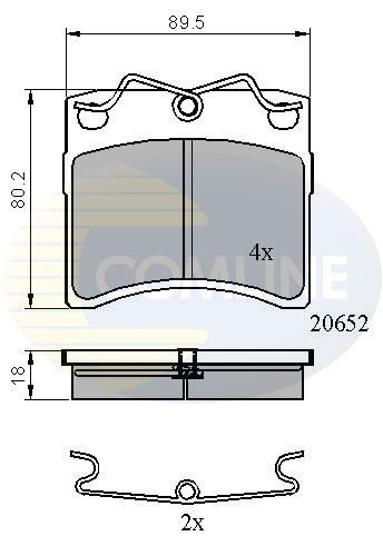 COMLINE CBP0925: Piduriklotsid