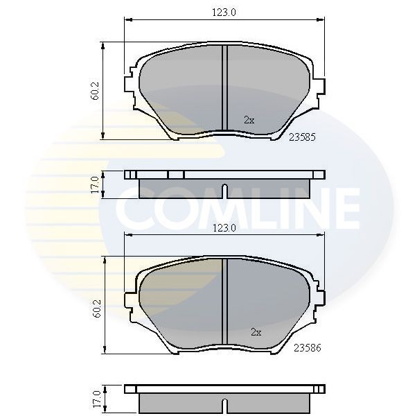 COMLINE CBP0944: Piduriklotsid