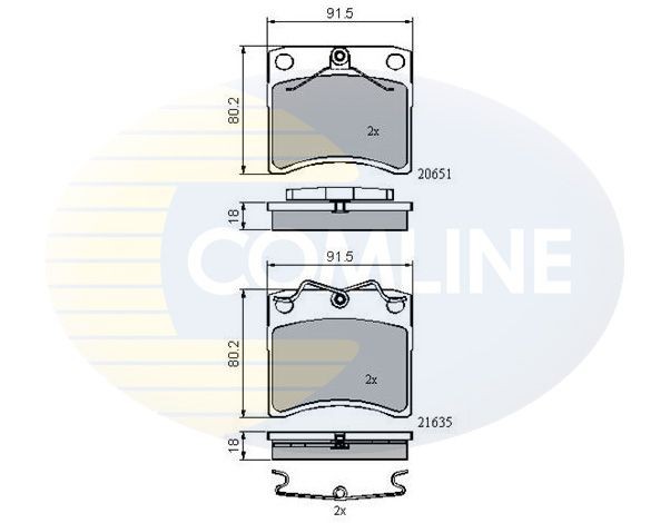 COMLINE CBP0953: Piduriklotsid