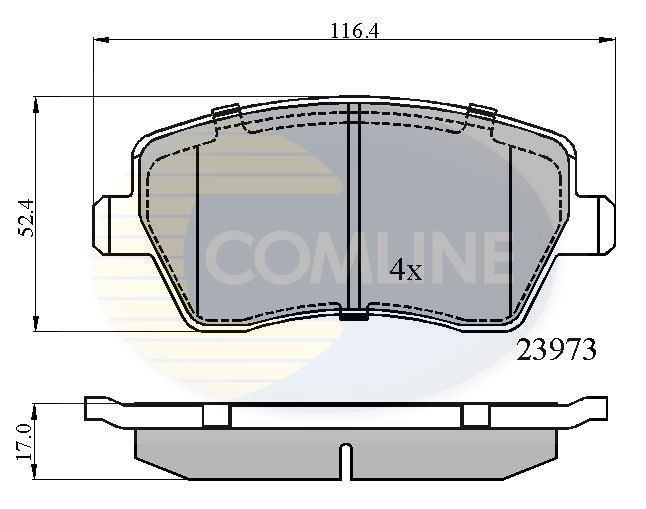 COMLINE CBP0984: Plaquettes de frein