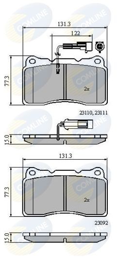 COMLINE CBP11022: Piduriklotsid
