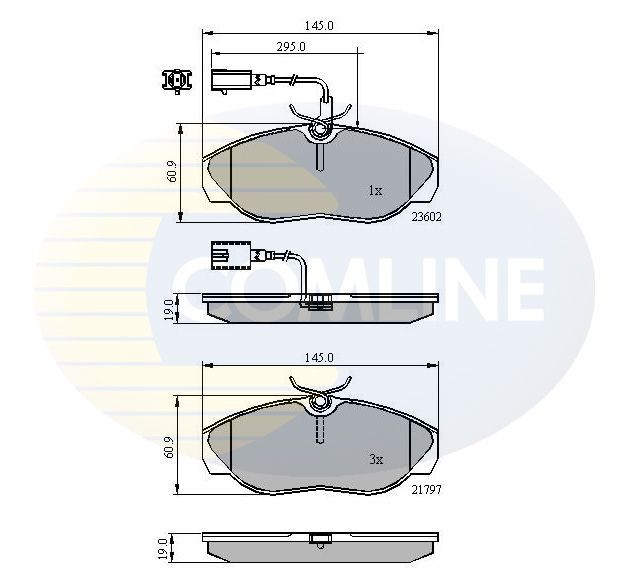 COMLINE CBP11031: Piduriklotsid