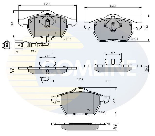 COMLINE CBP11111: Piduriklotsid