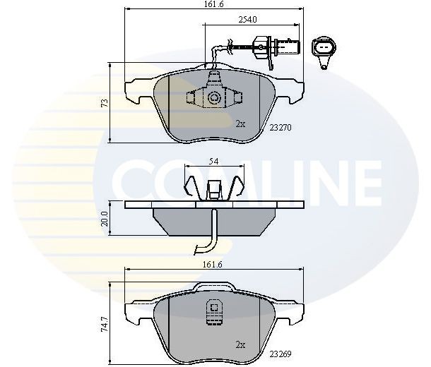 COMLINE CBP11136: Piduriklotsid