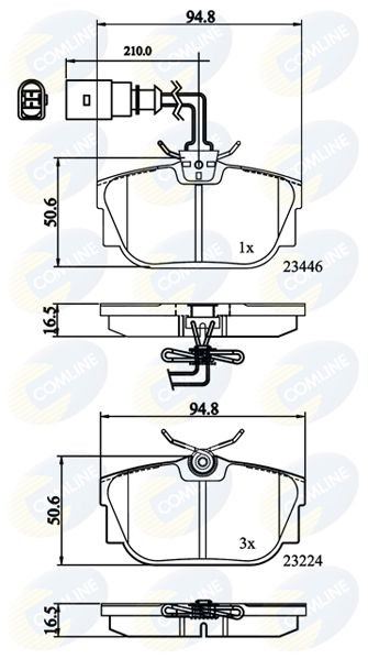 COMLINE CBP11151: Piduriklotsid