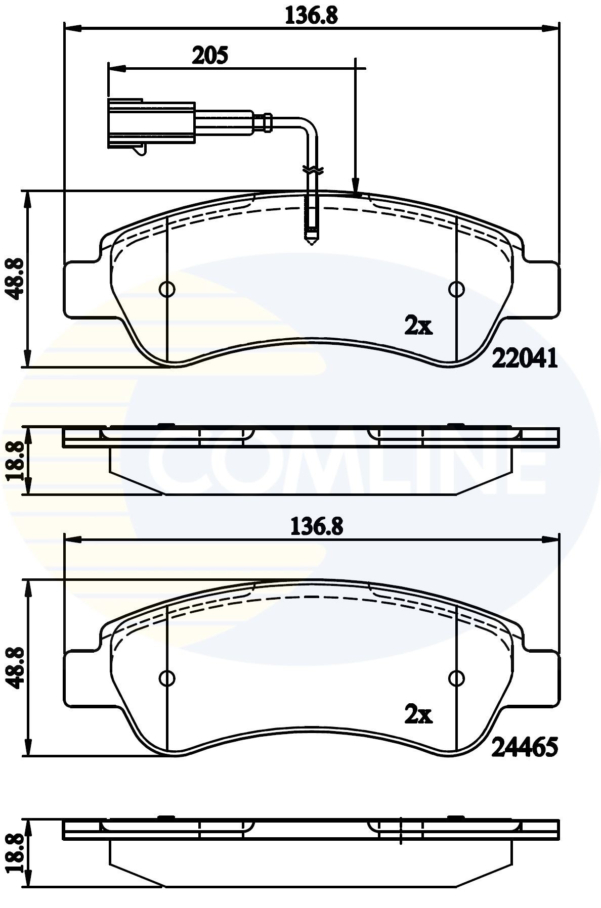 COMLINE CBP11604: Piduriklotsid