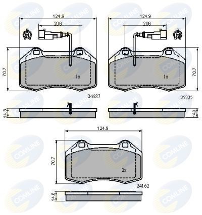 COMLINE CBP11703: Piduriklotsid