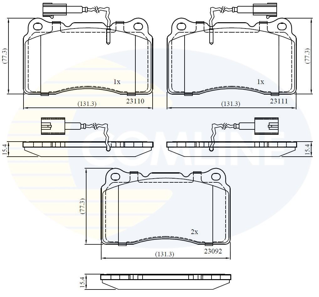 COMLINE CBP11721: Piduriklotsid