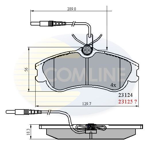 COMLINE CBP1174: Piduriklotsid