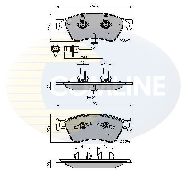 COMLINE CBP11740: Piduriklotsid