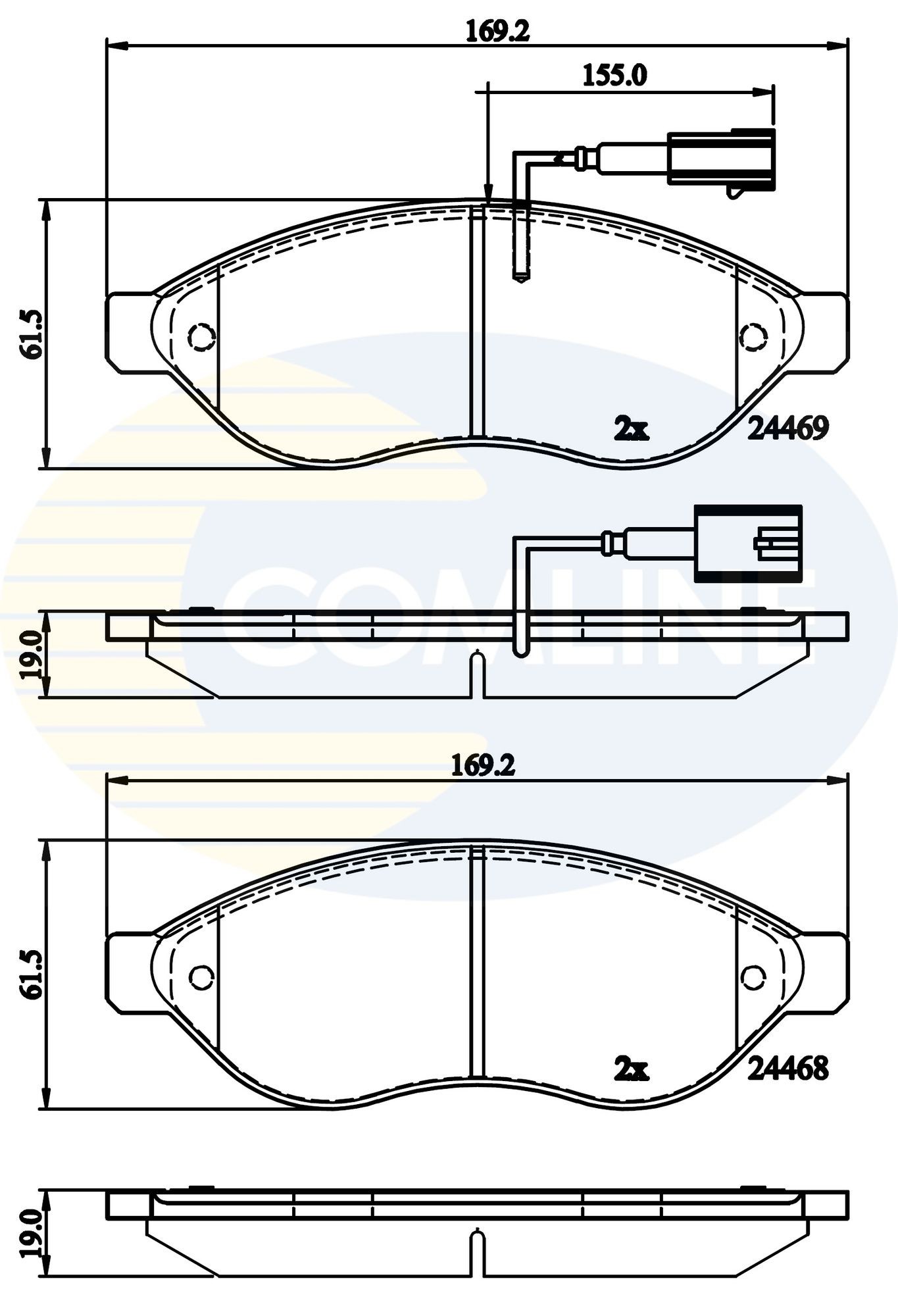 COMLINE CBP12227: Piduriklotsid