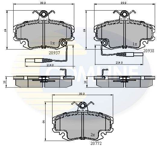 COMLINE CBP1431: Piduriklotsid