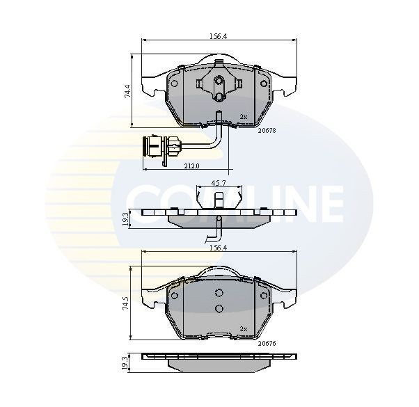 COMLINE CBP1715: Piduriklotsid