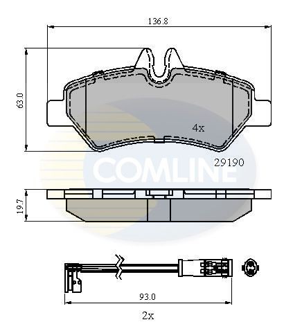 COMLINE CBP21556: Piduriklotsid