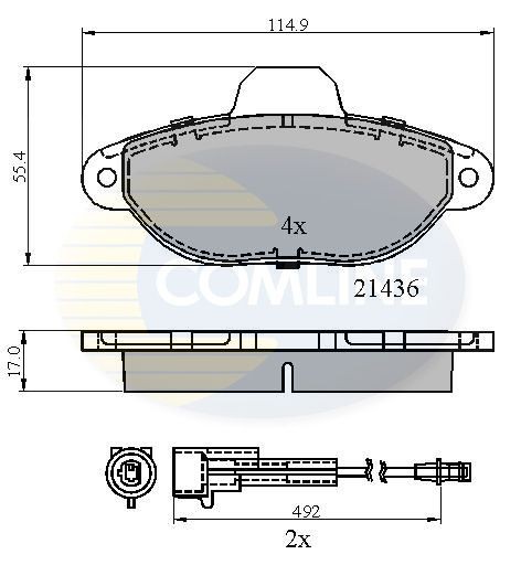 COMLINE CBP2509: Piduriklotsid