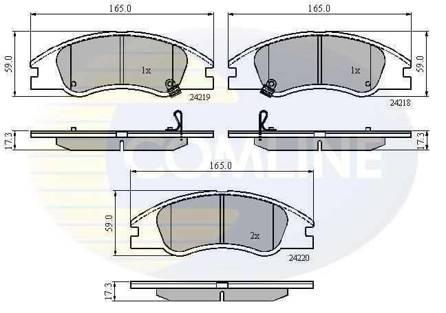 COMLINE CBP31321: Piduriklotsid