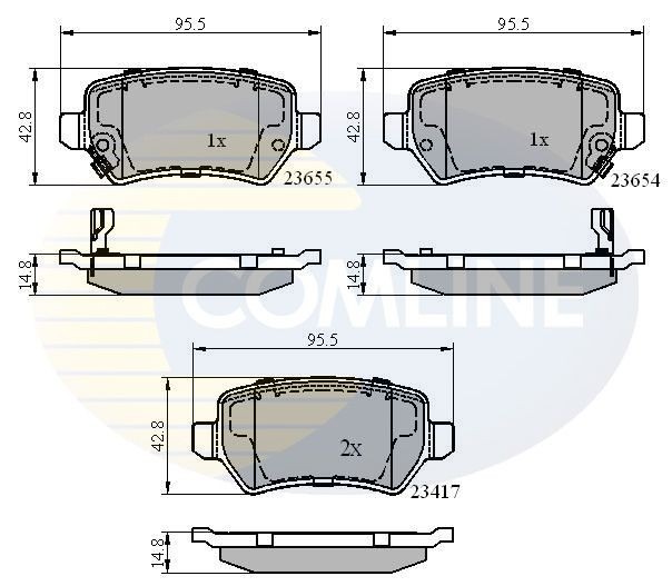 COMLINE CBP31551: Piduriklotsid