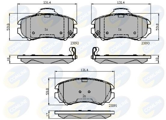 COMLINE CBP31774: Piduriklotsid