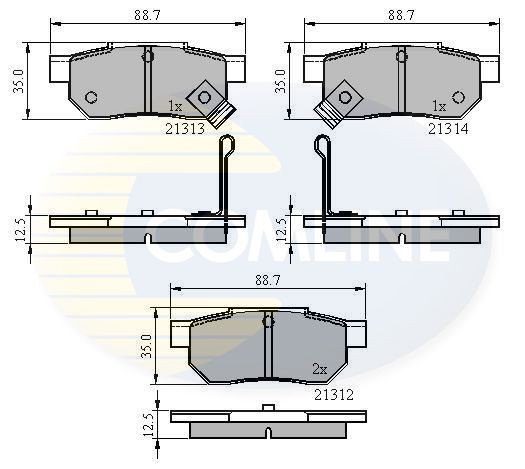 COMLINE CBP3242: Piduriklotsid