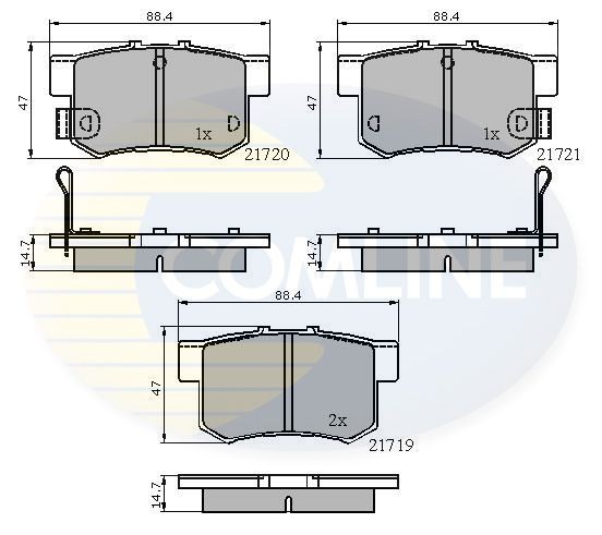 COMLINE CBP3445: Piduriklotsid