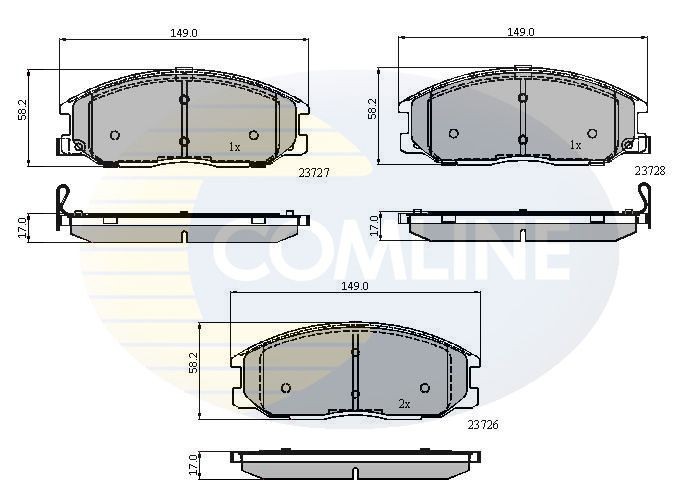 COMLINE CBP3902: Piduriklotsid