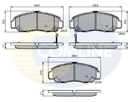 COMLINE CBP3949: Piduriklotsid