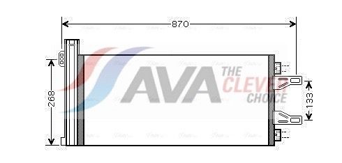 AVA COOLING SYSTEMS CNA5248D: Condensator, climatizare ** CLEVER FIT ** cu uscator