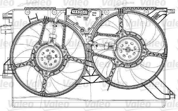 VALEO 696085: Ventilator, radiator cu suport