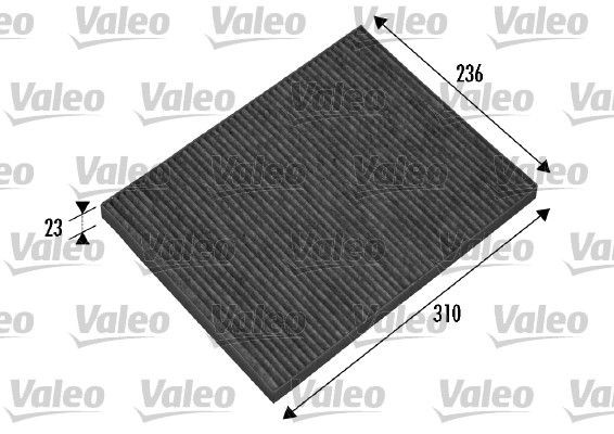 VALEO 698865: Filtru, aer habitaclu Filtru carbon activ CLIMFILTER PROTECT