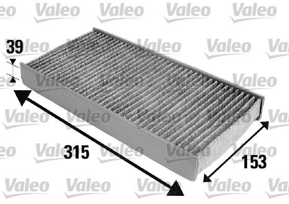 VALEO 698884: Filtru, aer habitaclu Filtru carbon activ CLIMFILTER PROTECT